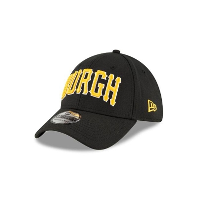 Sapca New Era Pittsburgh Pirates MLB Ligature 39THIRTY Stretch Fit - Negrii